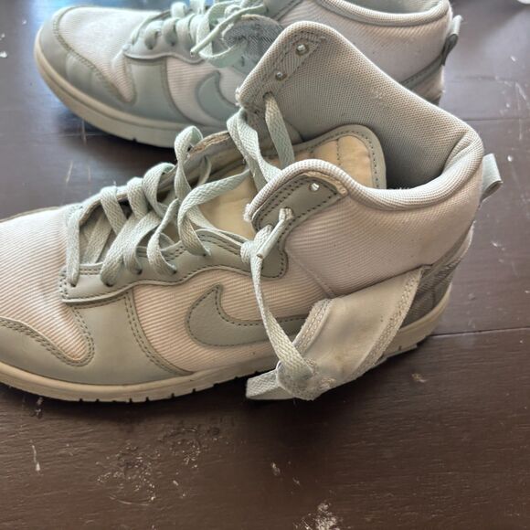 Nike Dunk High SE GS 'Mint Plaid' Size  9 - Picture 7 of 15